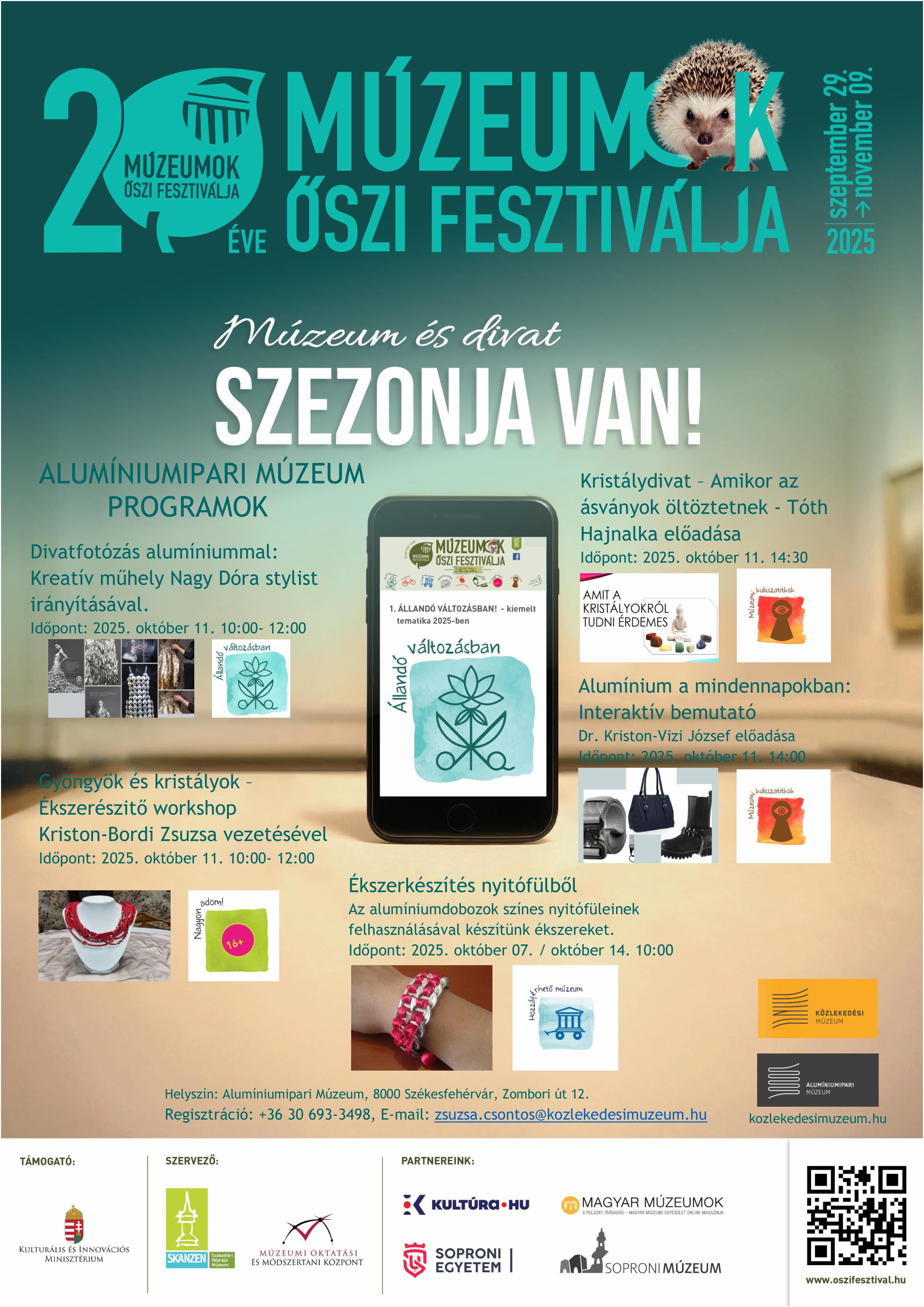 Múzeumok Őszi Fesztiválja az Alumíniumipari Múzeumban október 11-én